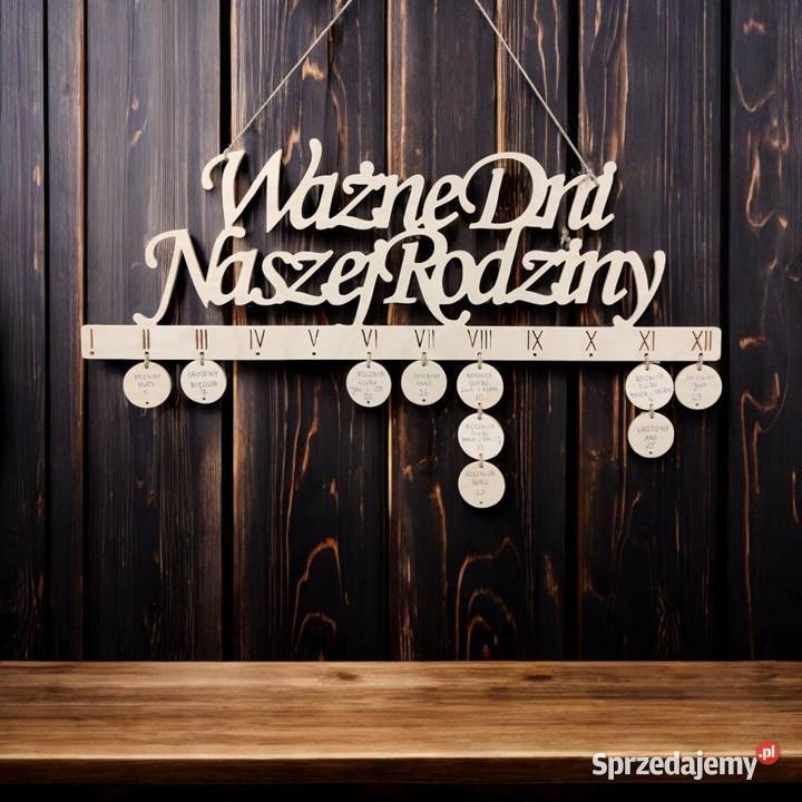 Tablica Ważne Dni Naszej Rodziny Kalendarz
