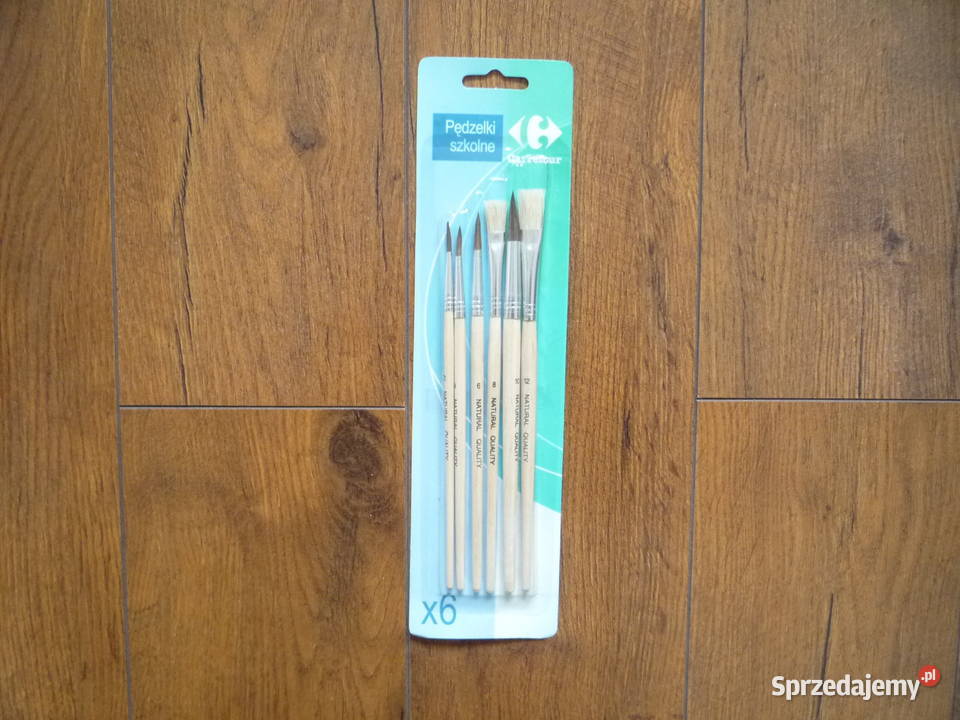 6 sztuk Pędzelki szkolne Artykuły szkolne Szczecin
