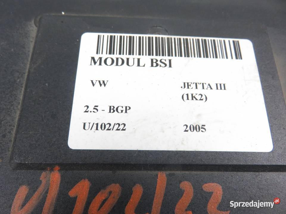BSI VW JETTA III 1K2 25 BGP 1K0937049Q małopolskie