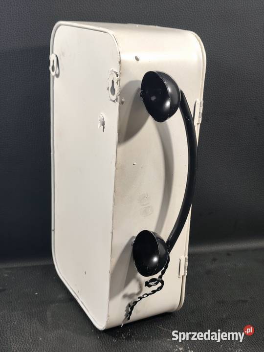 Stylowa Szafka na Klucze z Zegarem Retro Telefon