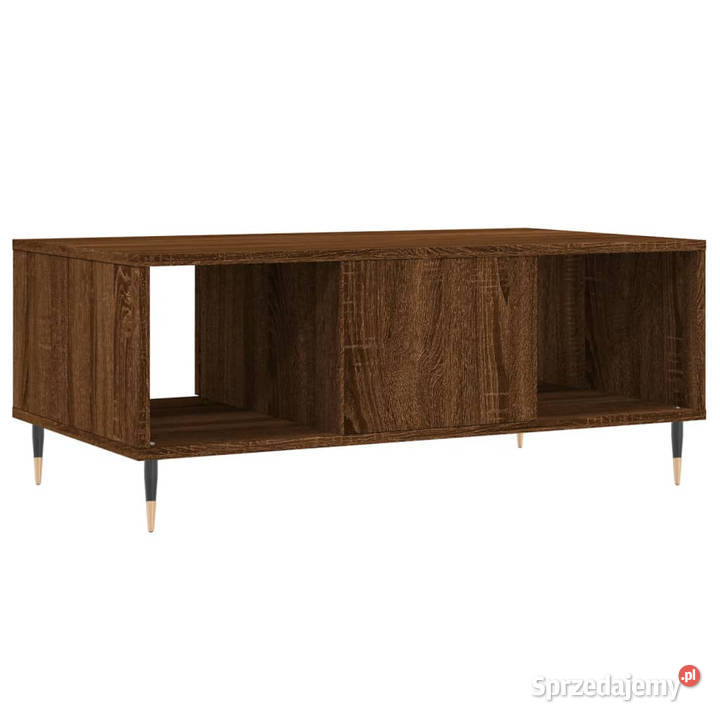 Stolik kawowy brązowy dąb 90x50x365 WM830587 Warszawa