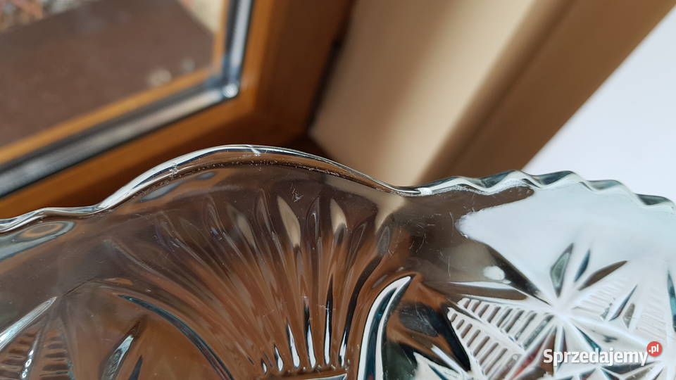 Iryzowana patera półmisek Ząbkowice Hortensja Dąbrowa Górnicza