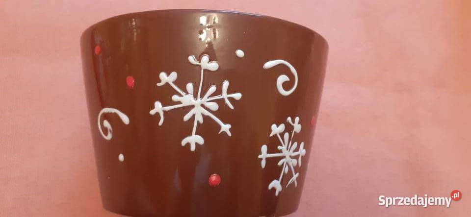 Porcelanowy ozdobny świąteczny pojemnik na Warszawa
