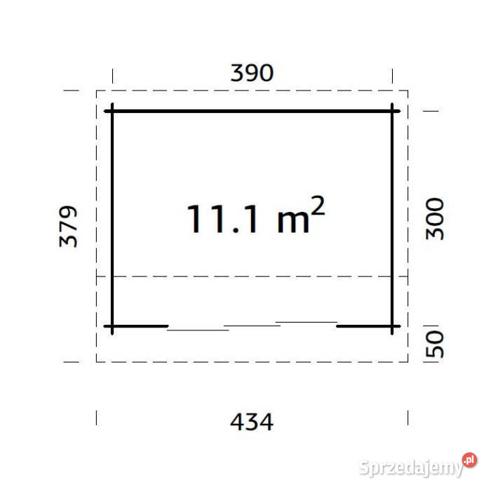 Drewniany domek ogrodowy Ines SLIDE 111 m2 Mrągowo