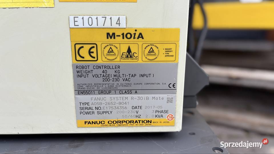 Robot FANUC M10iA 10M mały Produkcja Gaworzyce