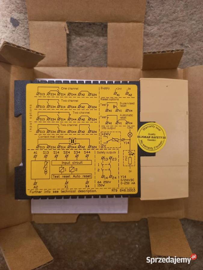 Jokab Safety RT9nowy Pozostałe Bielsko-Biała