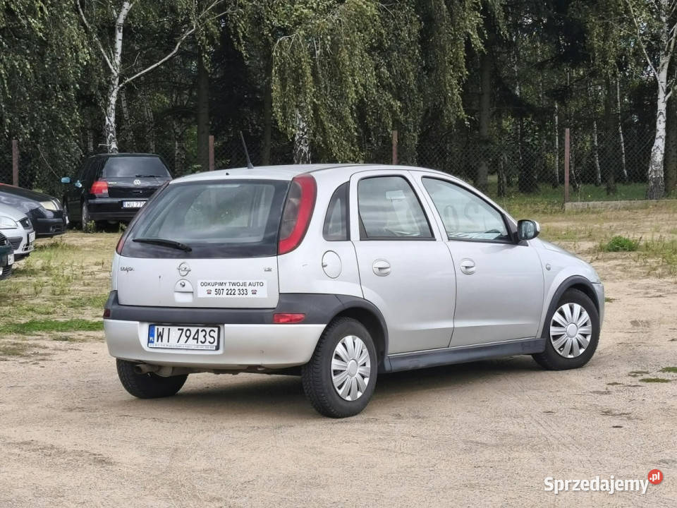 Opel Corsa 2003r 12 Benzyna 5 Drzwi Klimatyzacja 243000km Warszawa