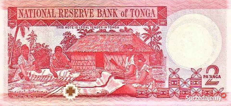 TONGA 19951 I 2 PANGA UNC2 BANKNOTY WYSYŁKA Człuchów