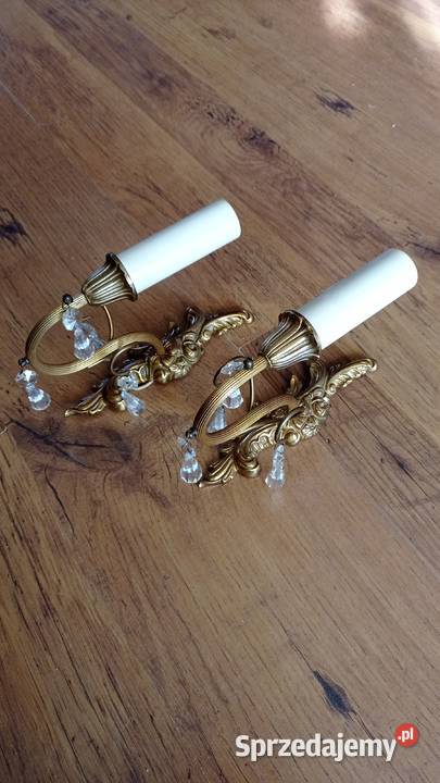 Stare mosiężne kinkiety Włocławek