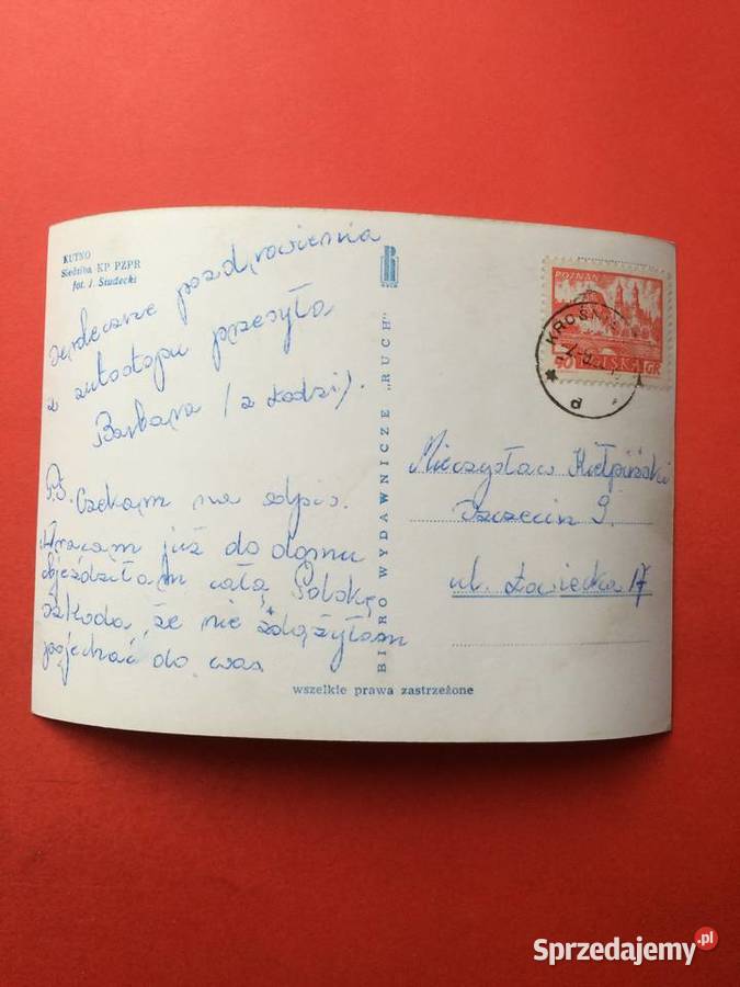 2389 Widokówka Kutno Antyki, Sztuka, Kolekcje Szczecin sprzedam