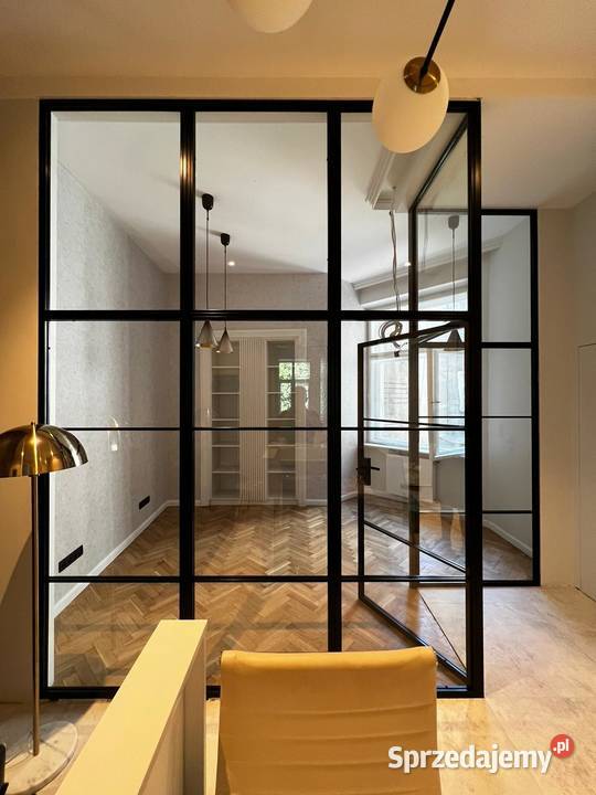 Ścianka loftowa drzwi szklane drzwi industrialne Wieliczka