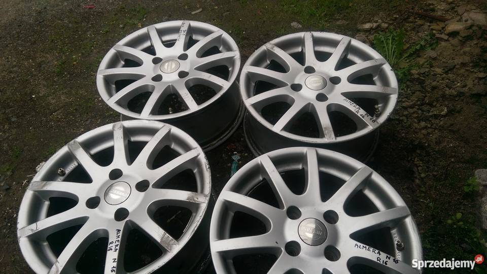 Alufelgi Nissan Almera 4x1143 16 Oryginał Nissan Leśna