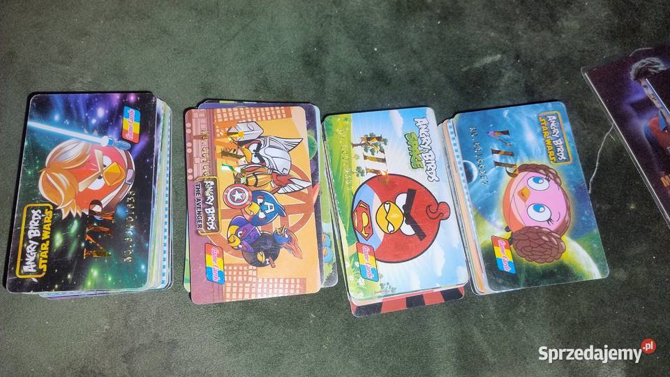 Zestaw kolekcjonerski 63 kart angrybirds wielkopolskie