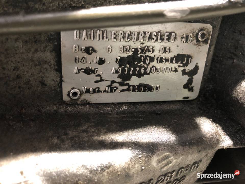 SKRZYNIA BIEGÓW MERCEDES W903 A9022600500 22 109 osobowe