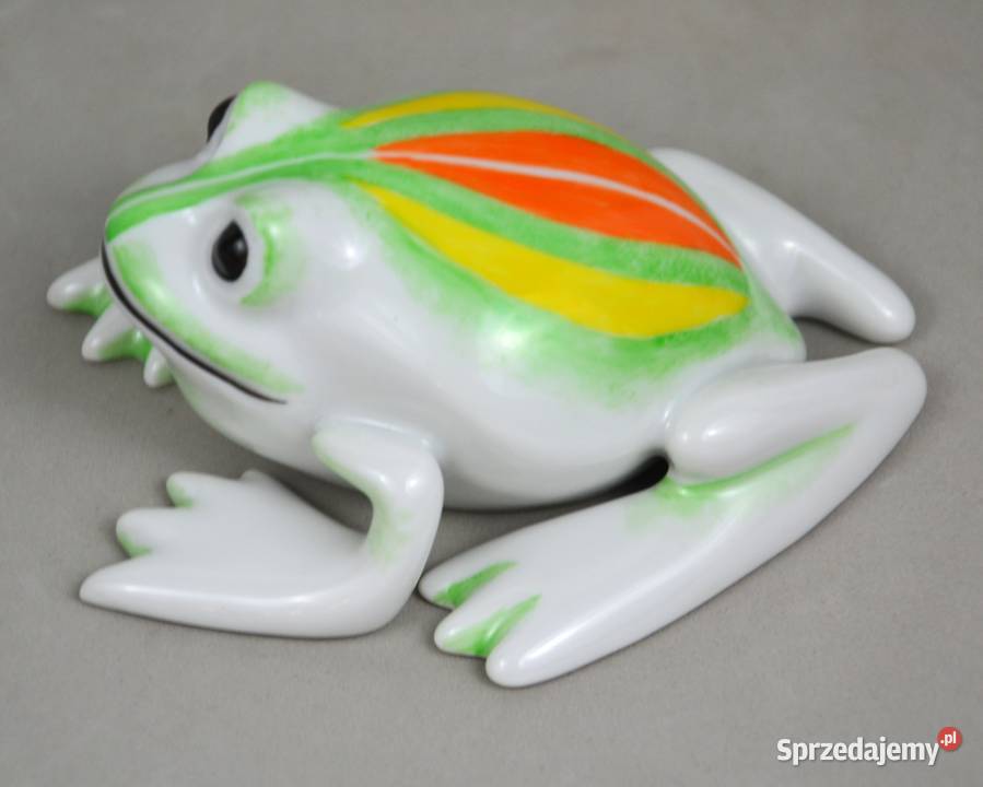 Look kolorowa żaba Hollohaza design z lat mazowieckie Bronisze