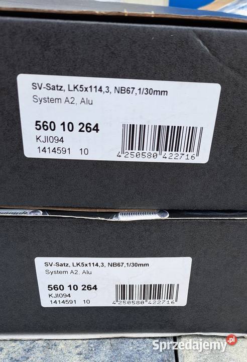 Dystanse poszerzające SCC 5x1143 671mm 15mm Pyrzyce