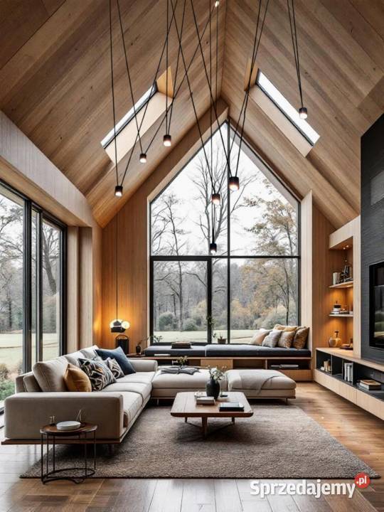 Długa designerska lampa wisząca do wysokiego Lampy wiszące Rzeszów sprzedam