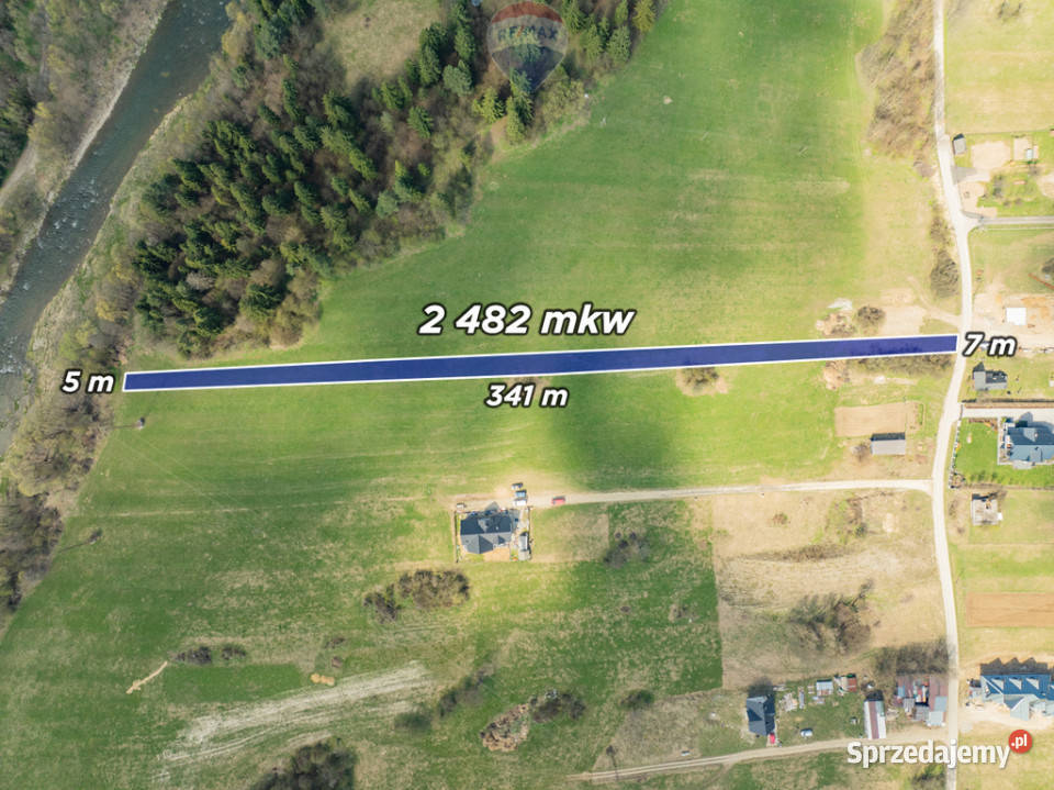 Działka Tewikiel 7m Szaflary
