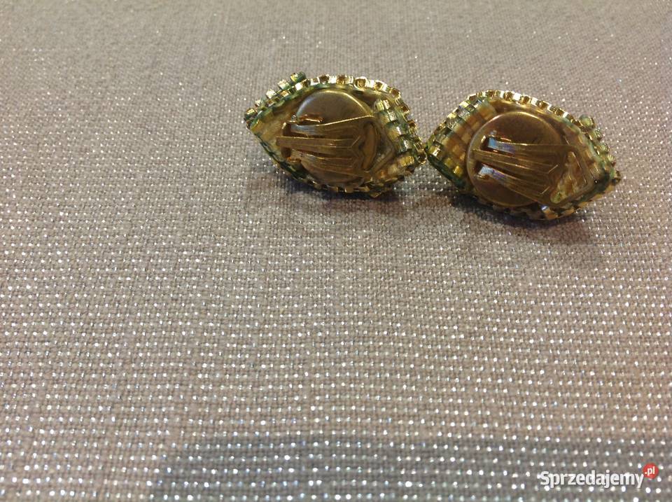 Stare złote Klipsy do uszu Dla kobiet Nowa Sól