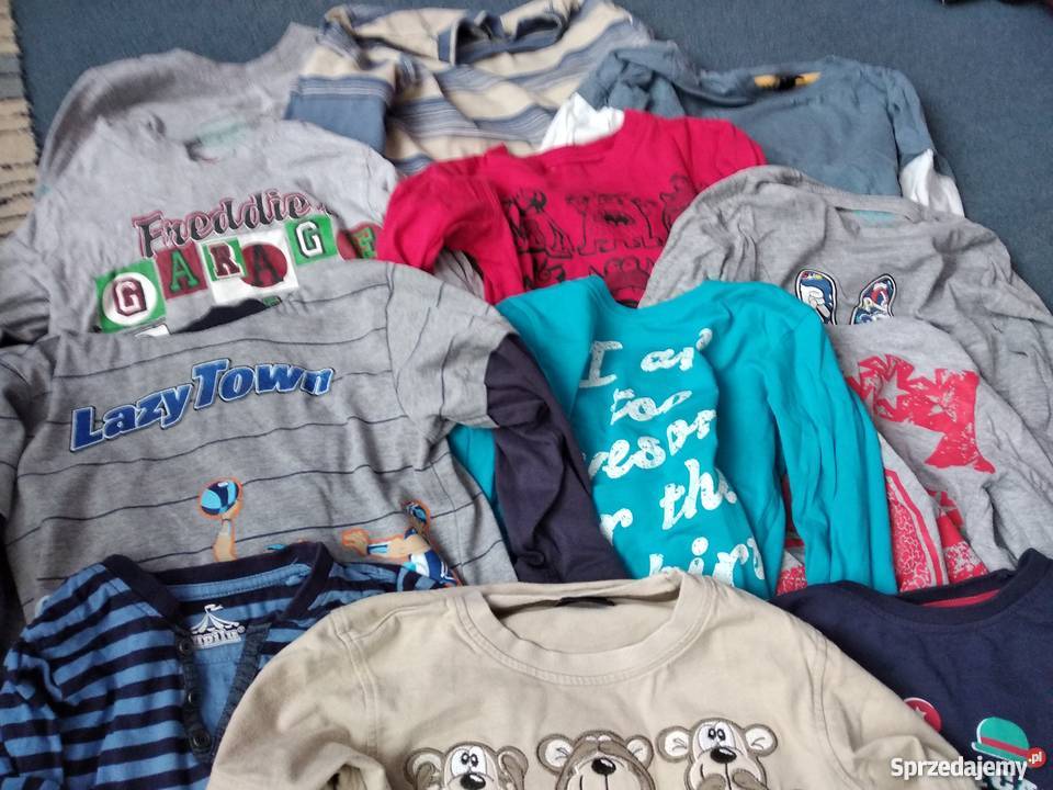 bluzki chłopięce rozmiar 98 104 sztuk 12 wielkopolskie