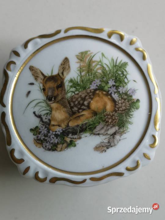 Puzderko z jelonkiem porcelana Bawaria Toruń sprzedam