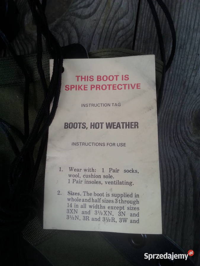 Buty Us Army Jungle boots 6 12 XN Wrocław
