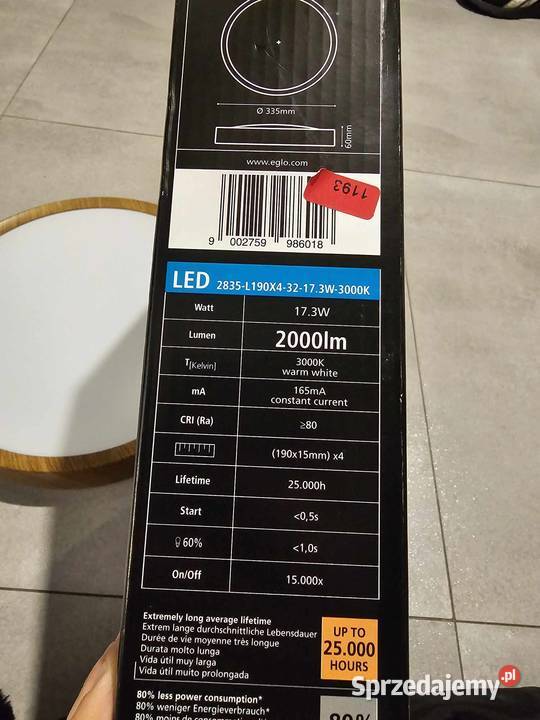 Lampa eglo led Radzionków