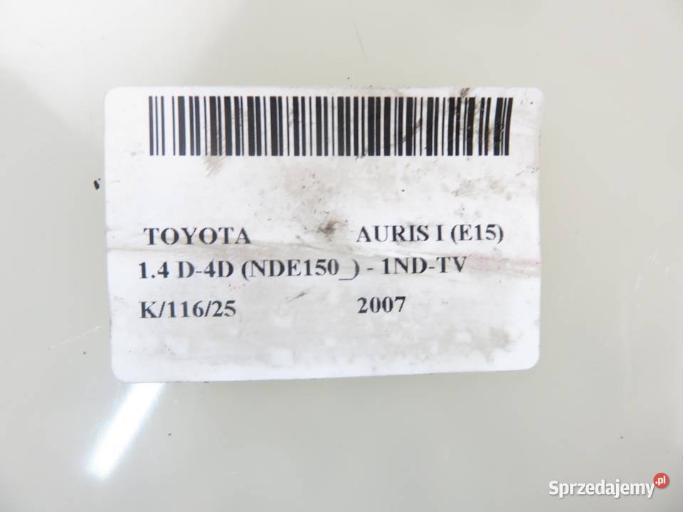 PANEL SZYB TOYOTA AURIS I E15 192835 małopolskie sprzedam