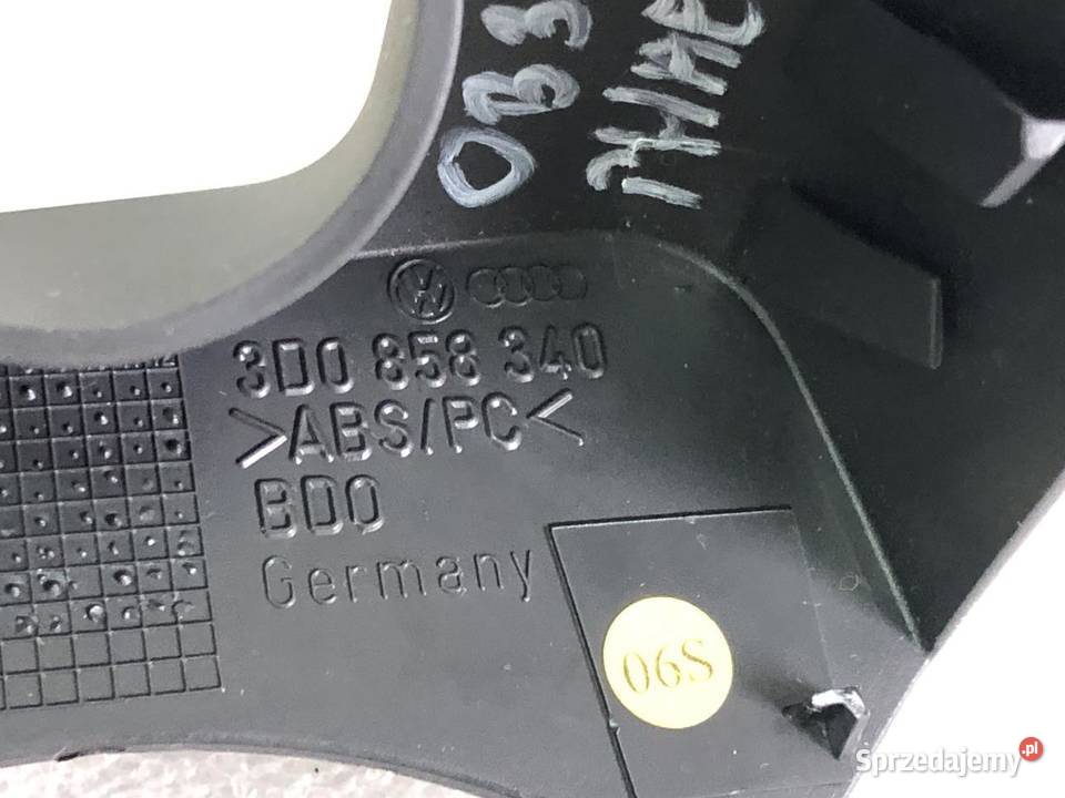 LISTWA OSŁONA PODSZYBIA 3D0858340 VW PHAETON osobowe wielkopolskie