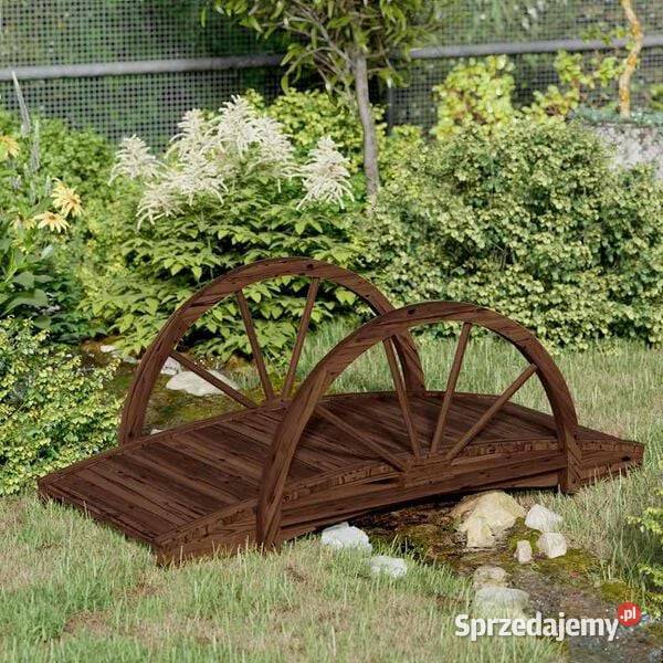 vidaXL Kładka ogrodowa z połówkami koła 99x50x38 Warszawa