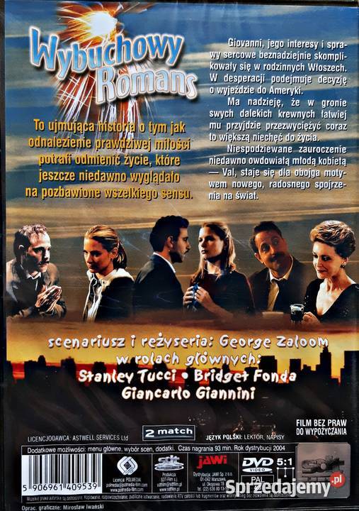 WYBUCHOWY ROMANS BRIDGET FONDA Kalisz sprzedam