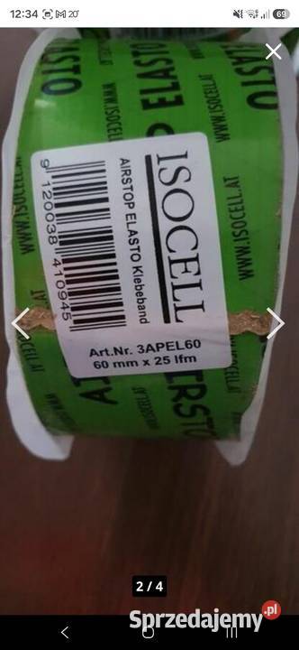 Taśma mocnoklejąca Isocell Airstop Elasto 60 mm Radom
