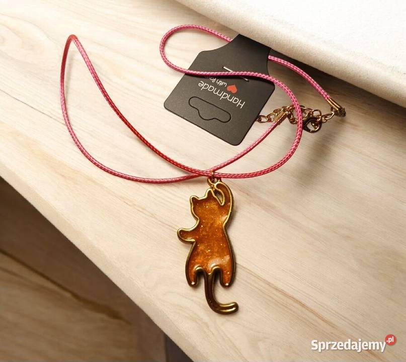 Naszyjnik rudy kotek Gliwice