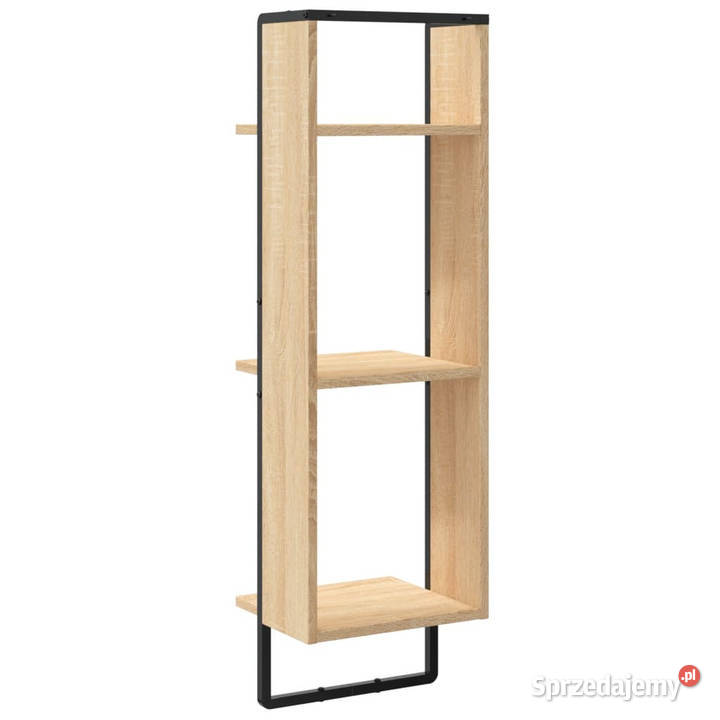 Regał ścienny z 3 półkami dąb sonoma 30x25x100 Warszawa sprzedam