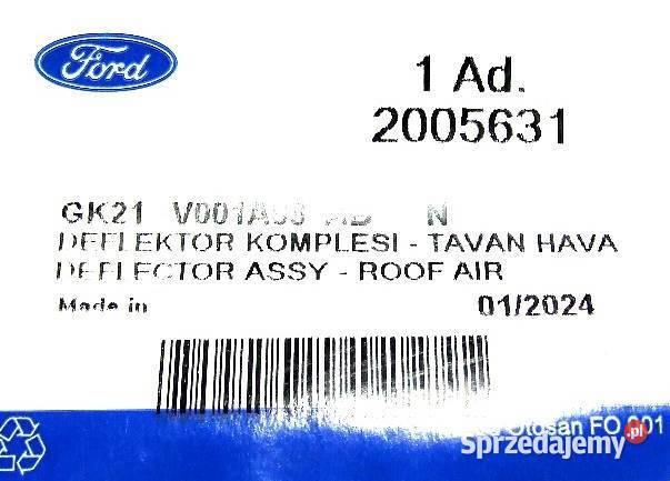 WLOT POWIETRZA DEFLEKTOR OSŁONA ZDERZAKA FORD dostawcze Głogów sprzedam