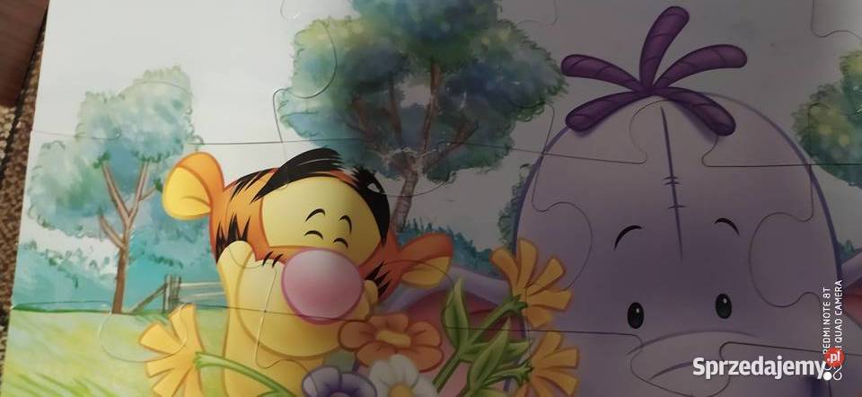 puzzle Kubuś Puchatek duże Poznań sprzedam
