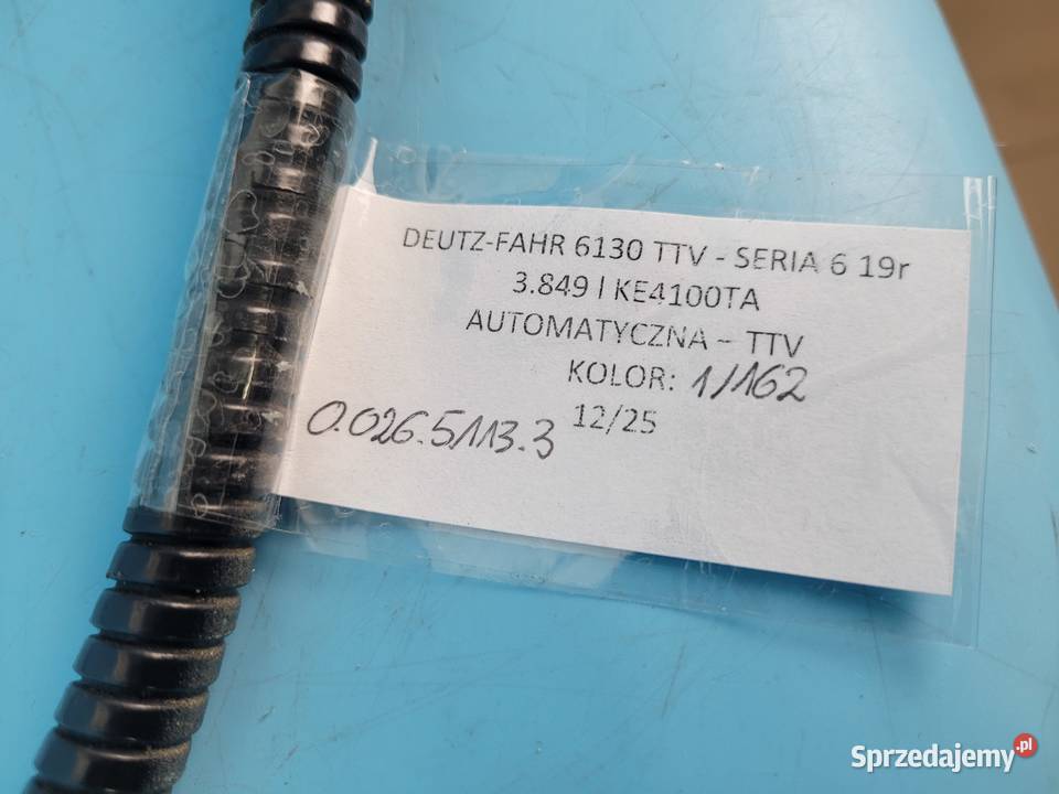 DEUTZFAHR 6130 TTV PRZEWÓD RURA HYDRAULICZNA Kolno