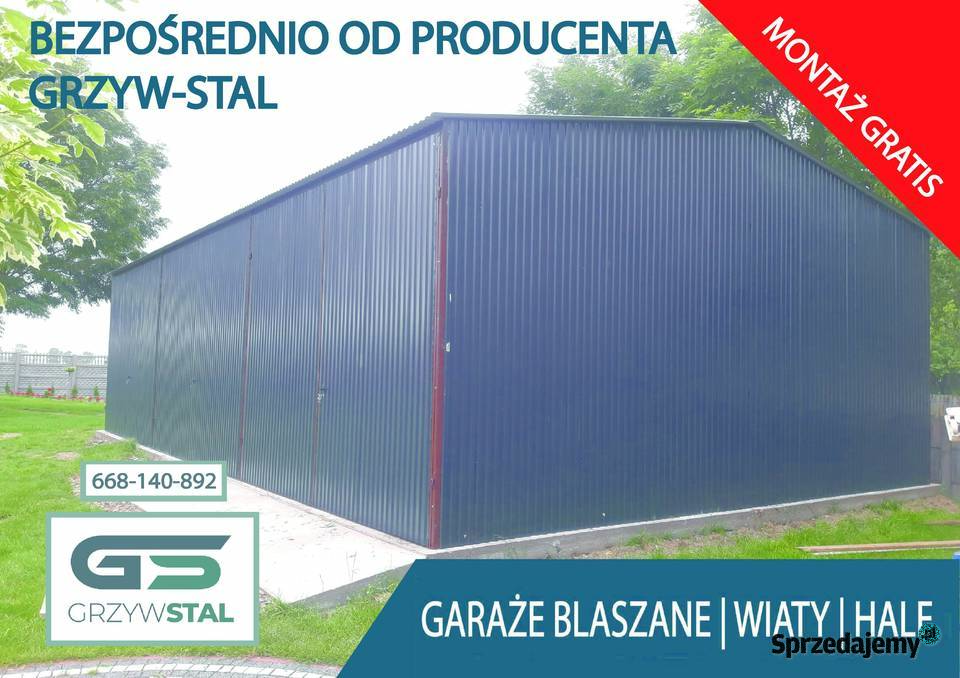 Garaż blaszany Garaże Blaszane Magazyn WiataHala Starachowice
