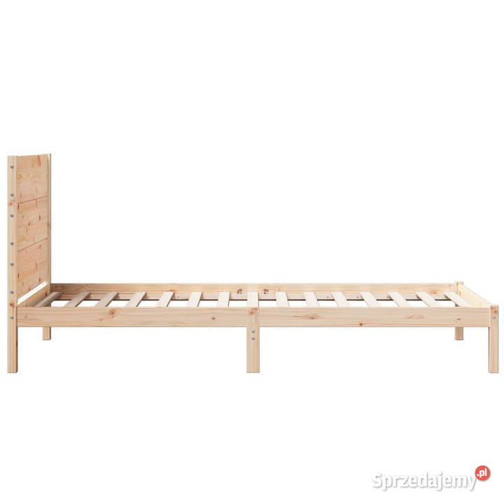 Dłuższe łóżko bez materaca lite drewno 100x220