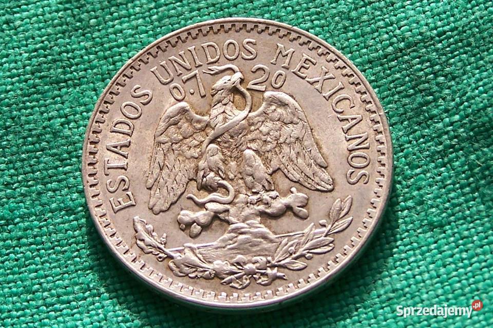 Meksyk 40 centavos 1944 Ag Elbląg
