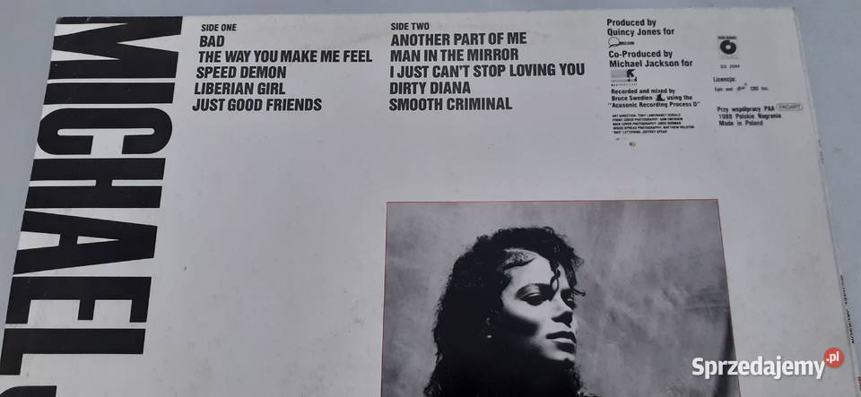 Michael Jackson Badpłyta winylowawinyl Tuszkowo