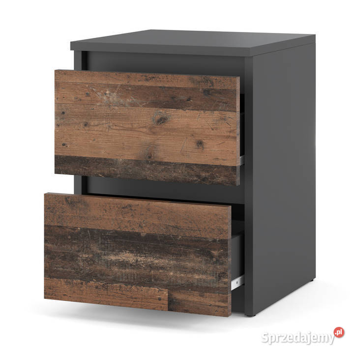 Szafka Nocna 2 Szuflady Stolik Loft Nowoczesny Elbląg
