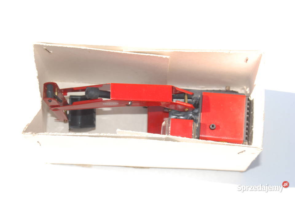 Stara zabawka koparka ładowarka metalowy MIR Cieszyn