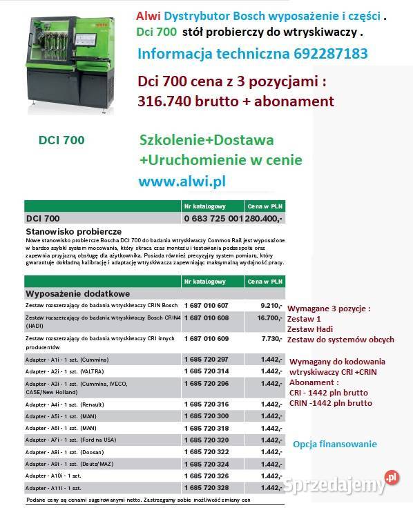 EPS 708 stół probierczy do pomp cp4 fazowane Bielsko-Biała sprzedam