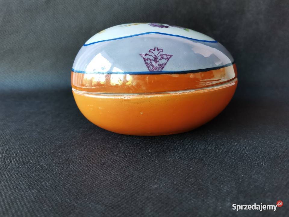 Stara przedwojenna porcelana bomboniera pojemnik Katowice