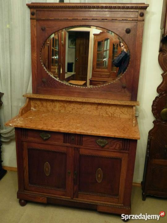 Toaletka secesyjna z marmurem kompletusklep Dąbrowa Górnicza