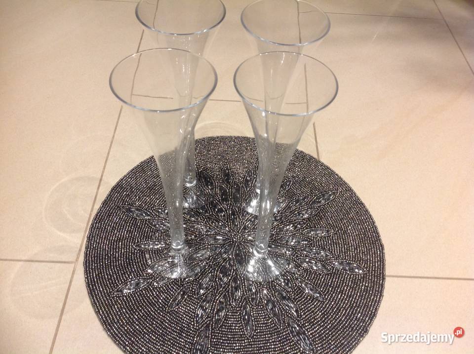 Wysokie Kieliszki do Szampana 4 Nowa Sól