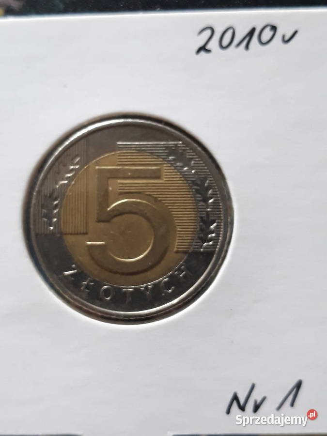 5 złotych 2010 r 1 około mennicza Konin