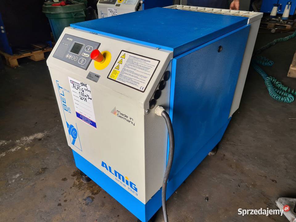 Kompresor śrubowy Almig Belt 15 15 kw 2011r Zduny sprzedam