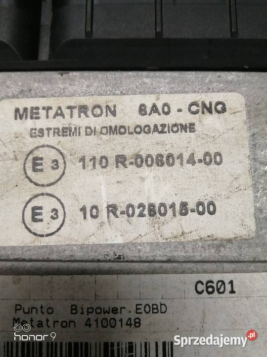 Sterownik silnika Fiat Punto CNG osobowe Sterowniki